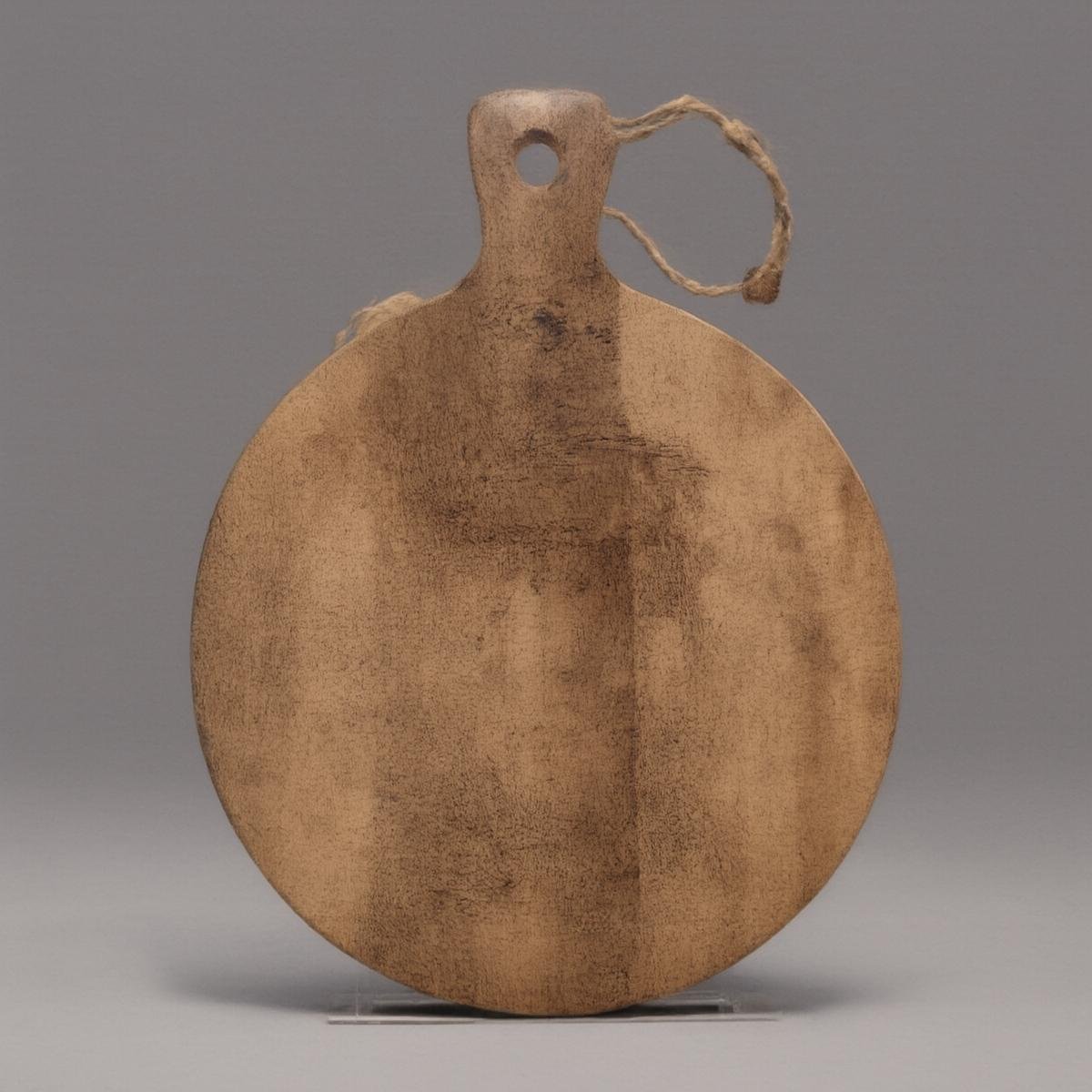 Round Mango Wood Chopping & Serving Board with Floral Engraving – Durable & Stylish