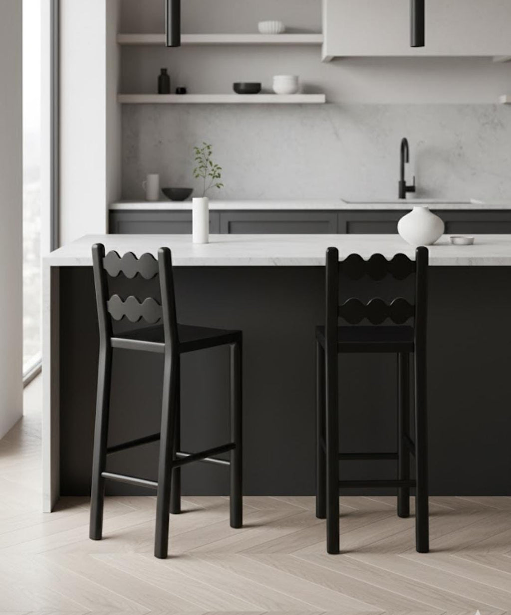 Handcrafted Solid Wood Farmhouse Chair | Rustic Dining  | Natural Wood Vintage Seating | Boho Home Furniture