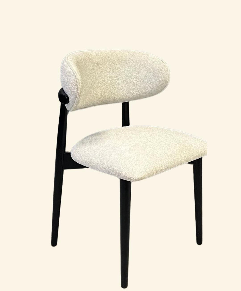 Handcrafted Wooden Dining Chair – Modern Hornbeam Wood Chair with Backrest | Custom Upholstery | Durable & Stylish Seating