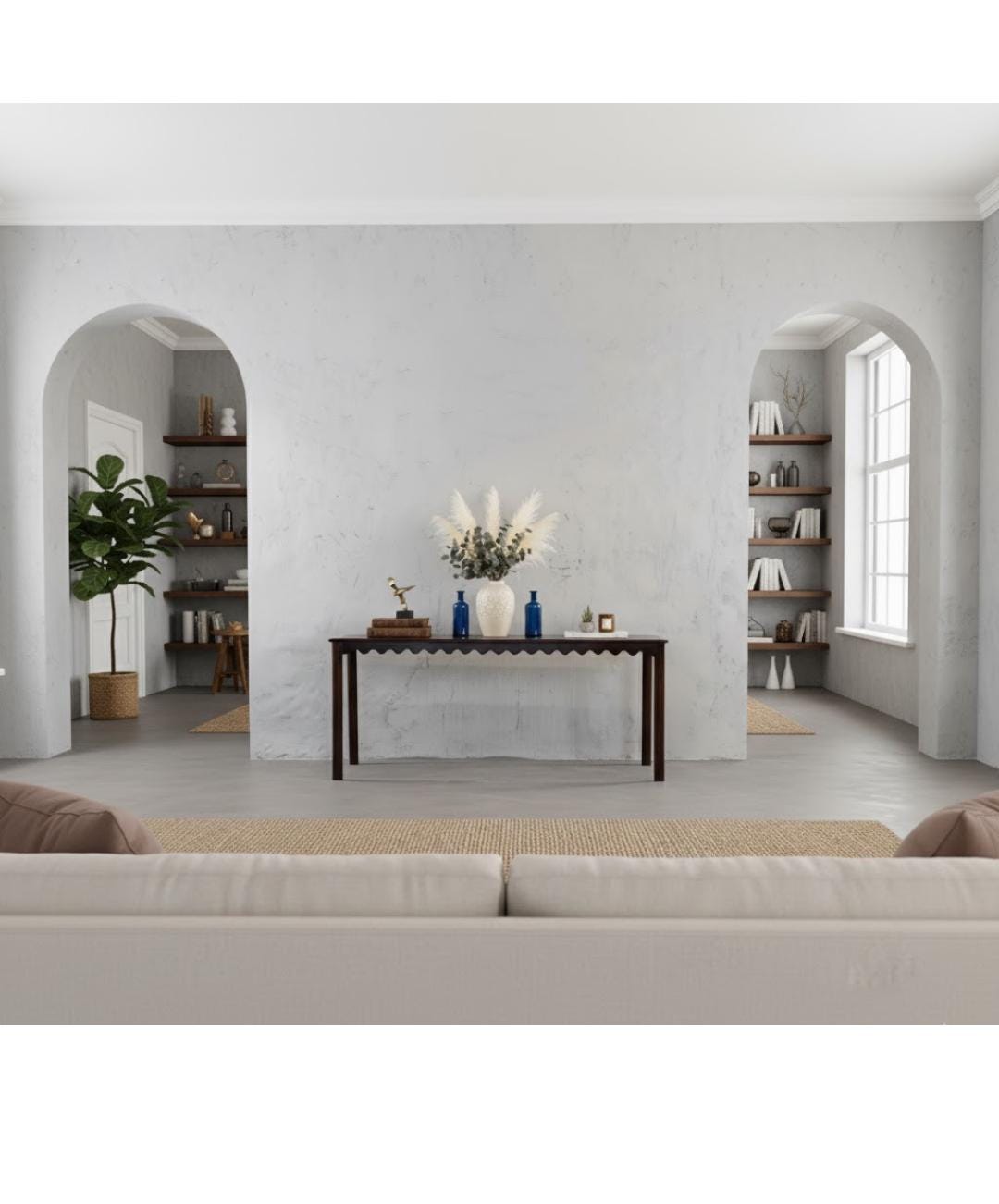 Handcrafted Reclaimed Wood Dining Table – Rustic Farmhouse Scalloped Apron Design