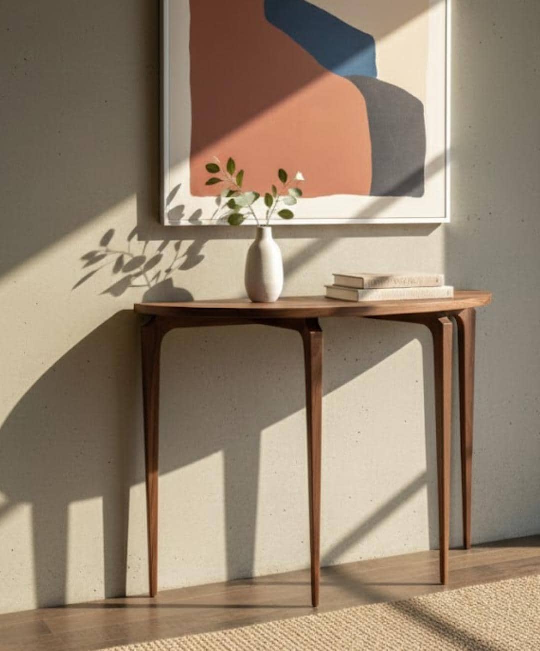 Handmade Solid Wood Console Table | Customizable Entryway Hallway Table