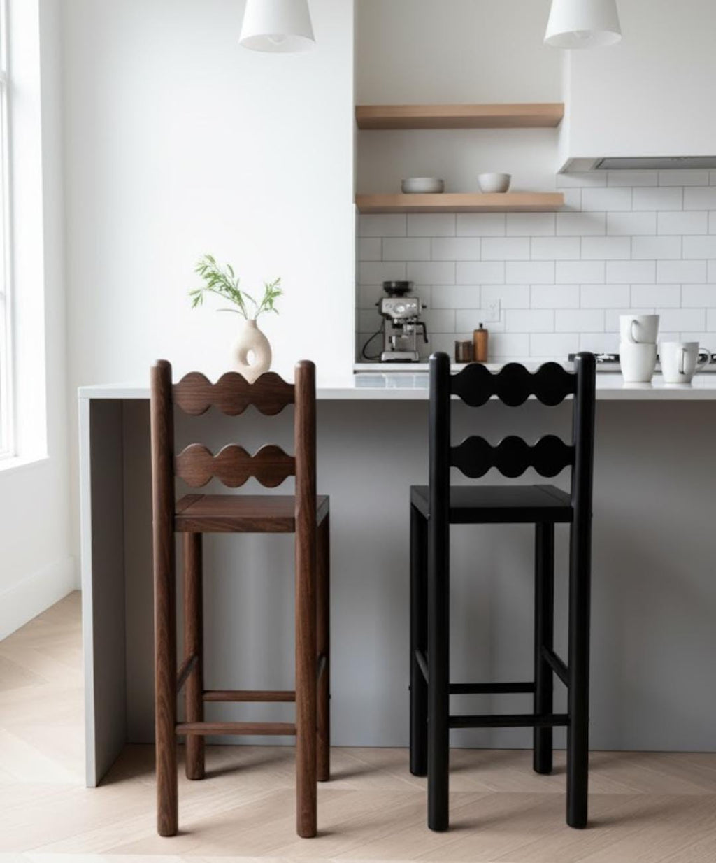 Handcrafted Solid Wood Farmhouse Chair | Rustic Dining  | Natural Wood Vintage Seating | Boho Home Furniture