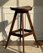 Handcrafted Mid-Century Modern Swivel Bar Stool | Tractor Seat