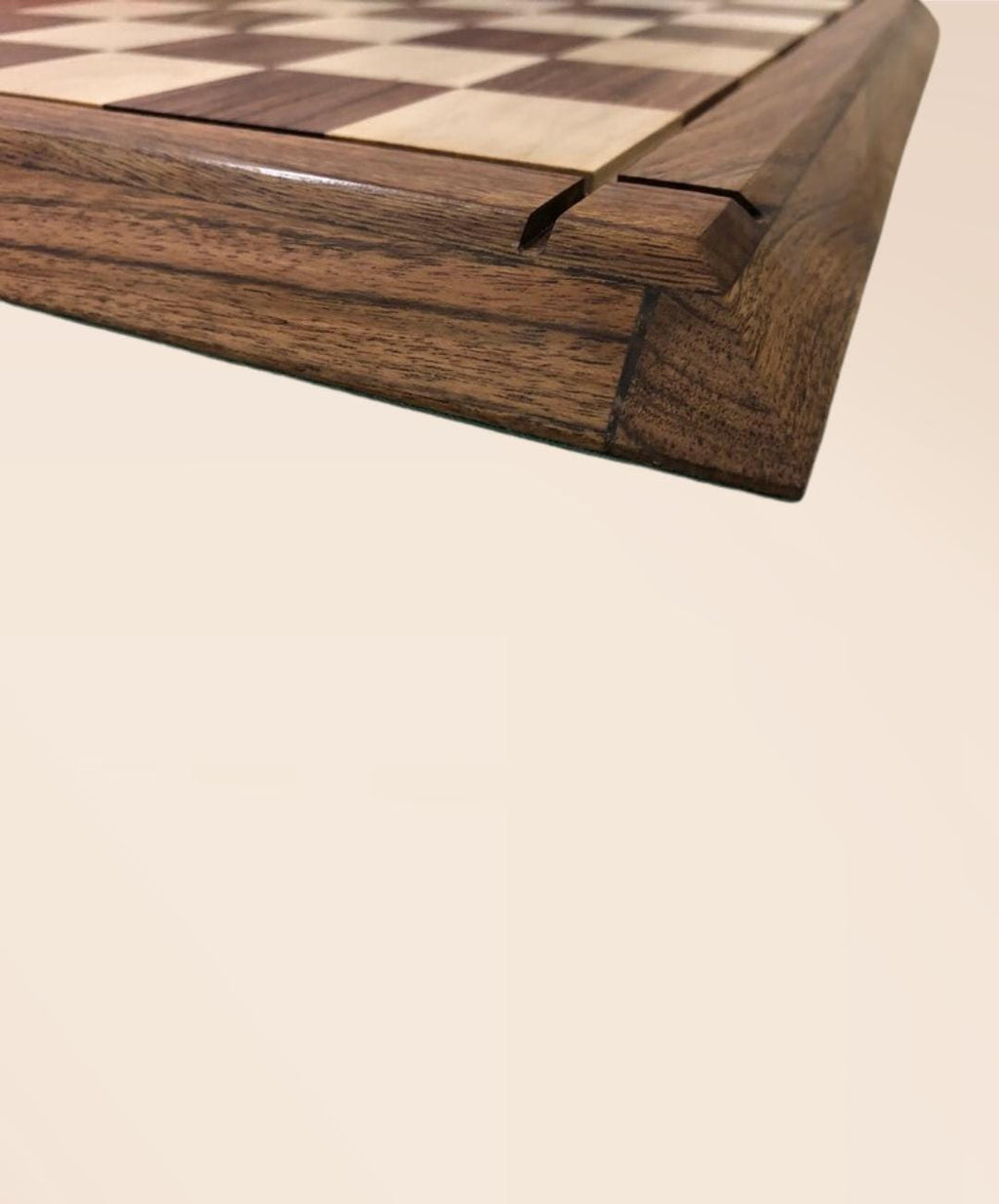 Hand-Carved Golden Rosewood Chessboard – Tournament Size, Heirloom Quality