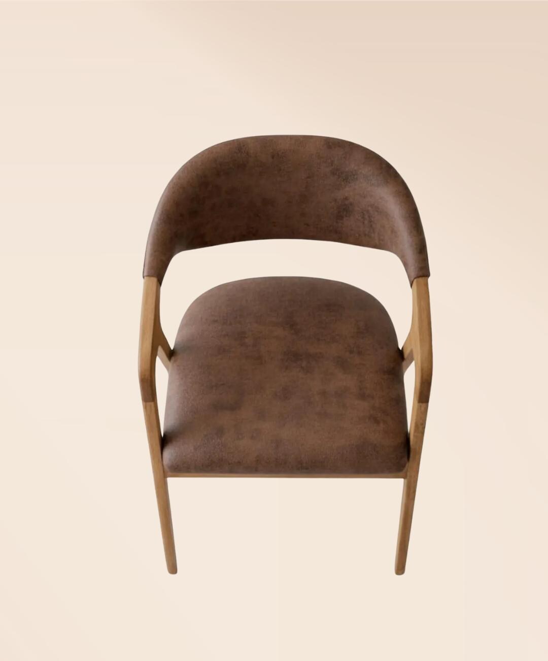 Handcrafted Walnut Dining Chair with Arms | Solid Wood Armchair