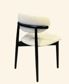 Handcrafted Wooden Dining Chair – Modern Hornbeam Wood Chair with Backrest | Custom Upholstery | Durable & Stylish Seating