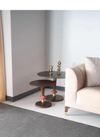 Natural Walnut Coffee Table Set | Scandinavian Modern Living Room Furniture