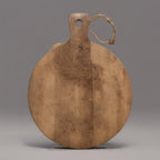 Round Mango Wood Chopping & Serving Board with Floral Engraving – Durable & Stylish