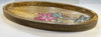🌸 Wooden Serving Tray with Hand-Painted Floral Design