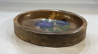 Hand-Painted Wooden Oval Tray – 16x12x2.5 cm