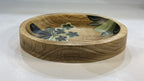 Hand-Painted Wooden Oval Tray – 16x12x2.5 cm