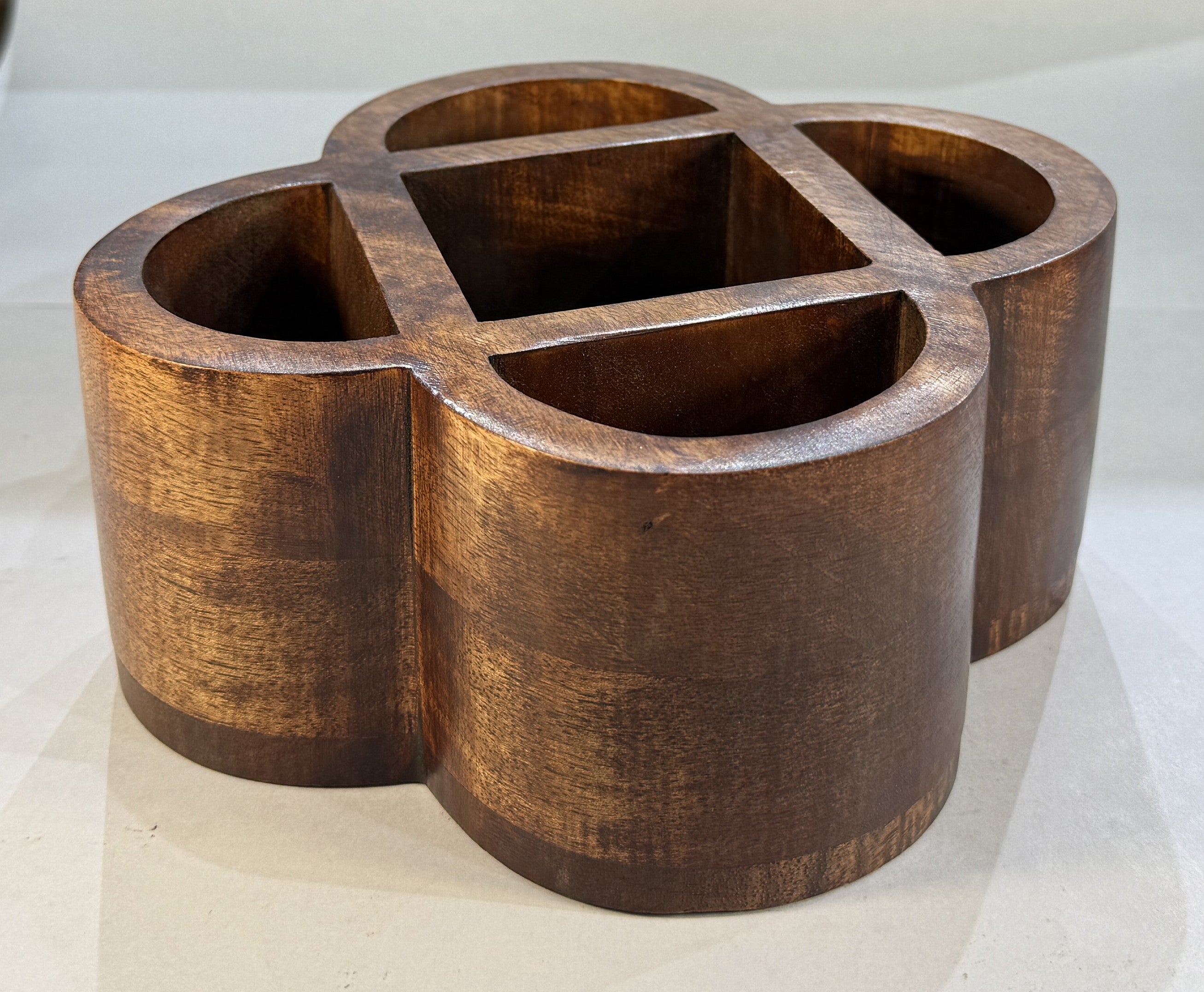 Handcrafted Wooden Multipurpose Organizer – 18x18x8 cm