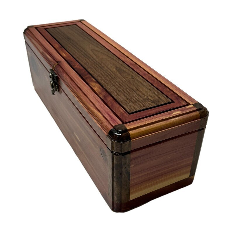 Handcrafted Wooden Wine Box – Elegant Keepsake Gift Box