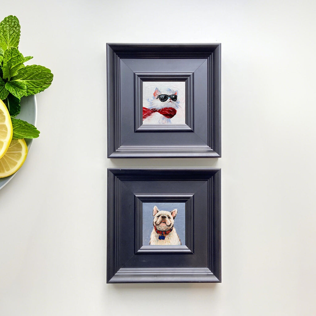 Cool Cat in Shades – Mini Framed Art