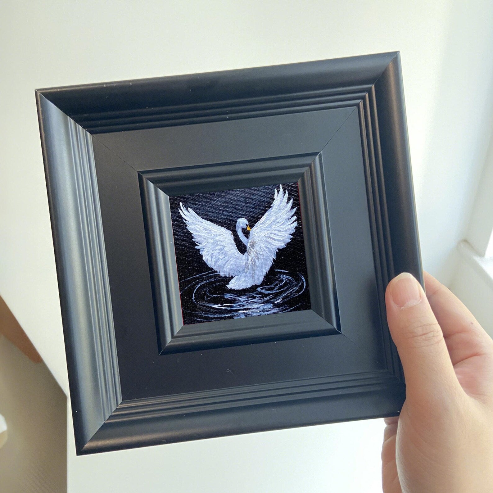 Original hand painted miniature oil painting