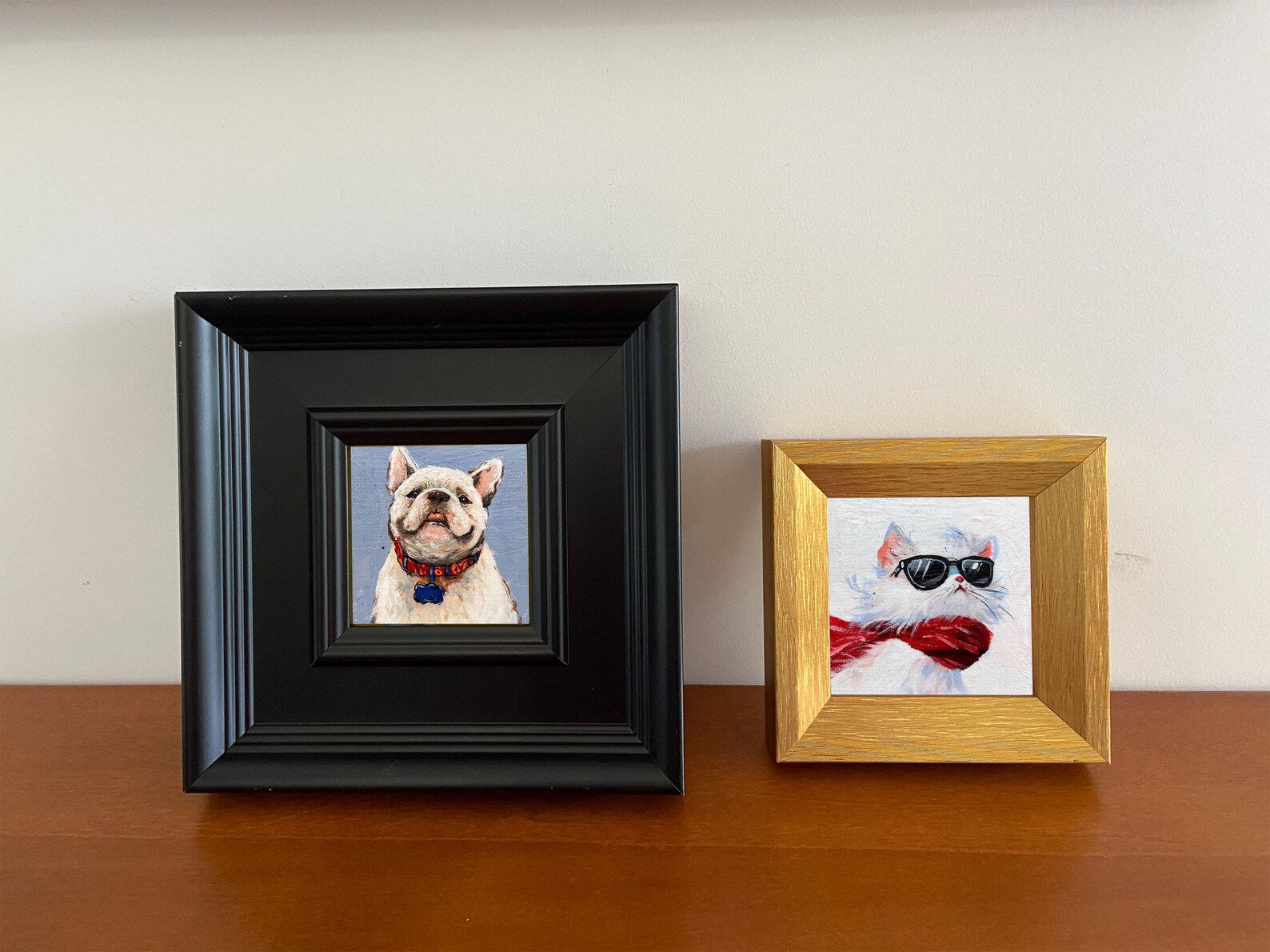 Cool Cat in Shades – Mini Framed Art