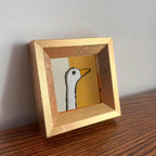 🖼️ Mini Goose Oil Painting | Hand-Painted Framed Artwork