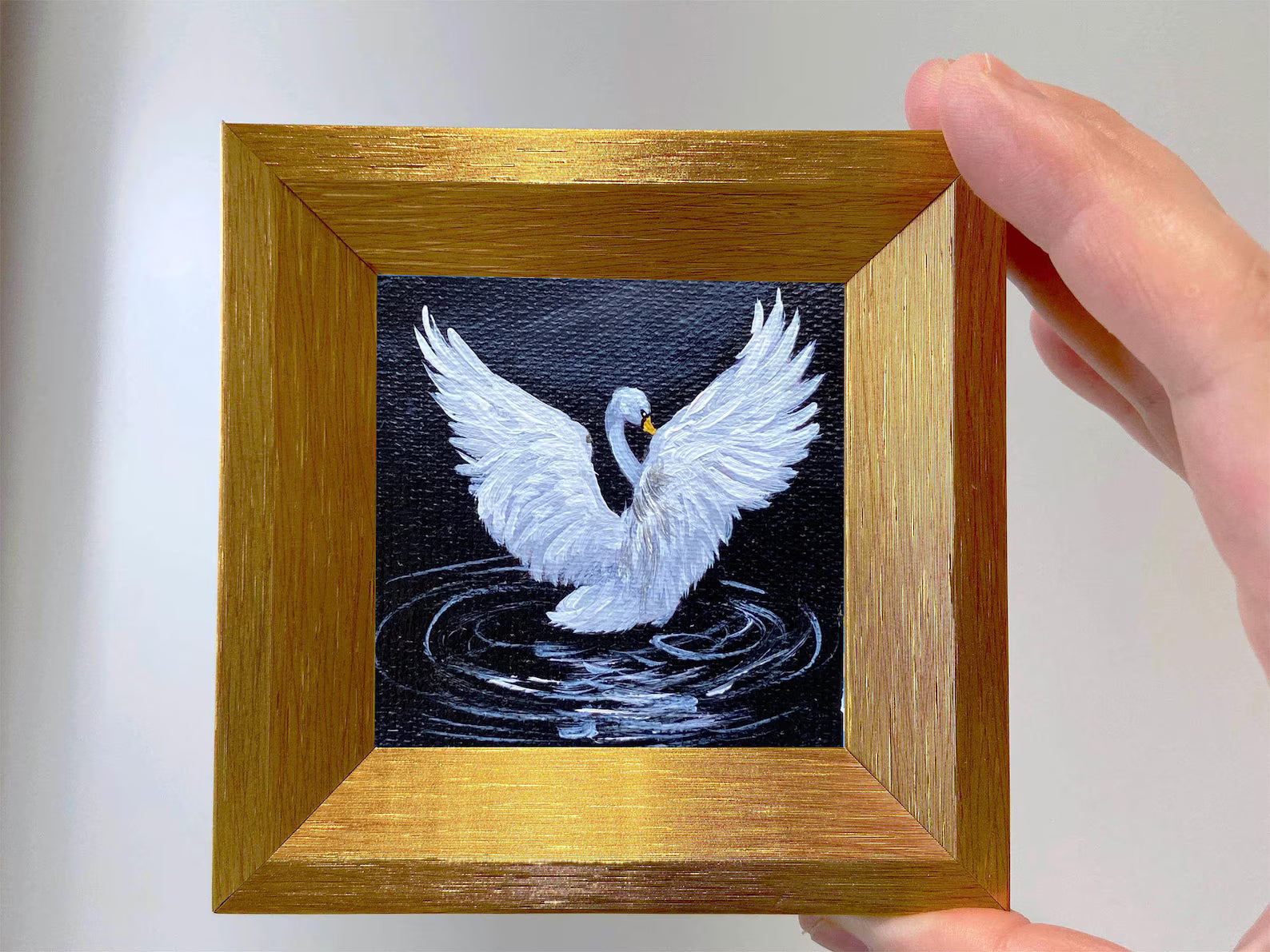 Original hand painted miniature oil painting