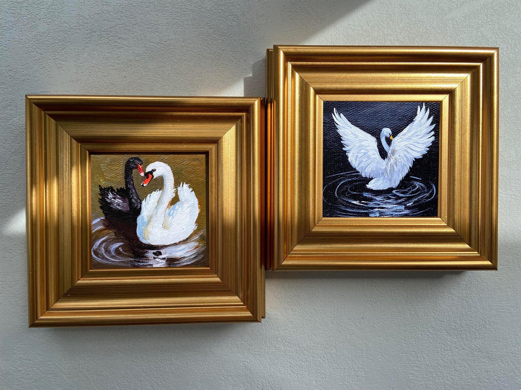 Original hand painted miniature oil painting