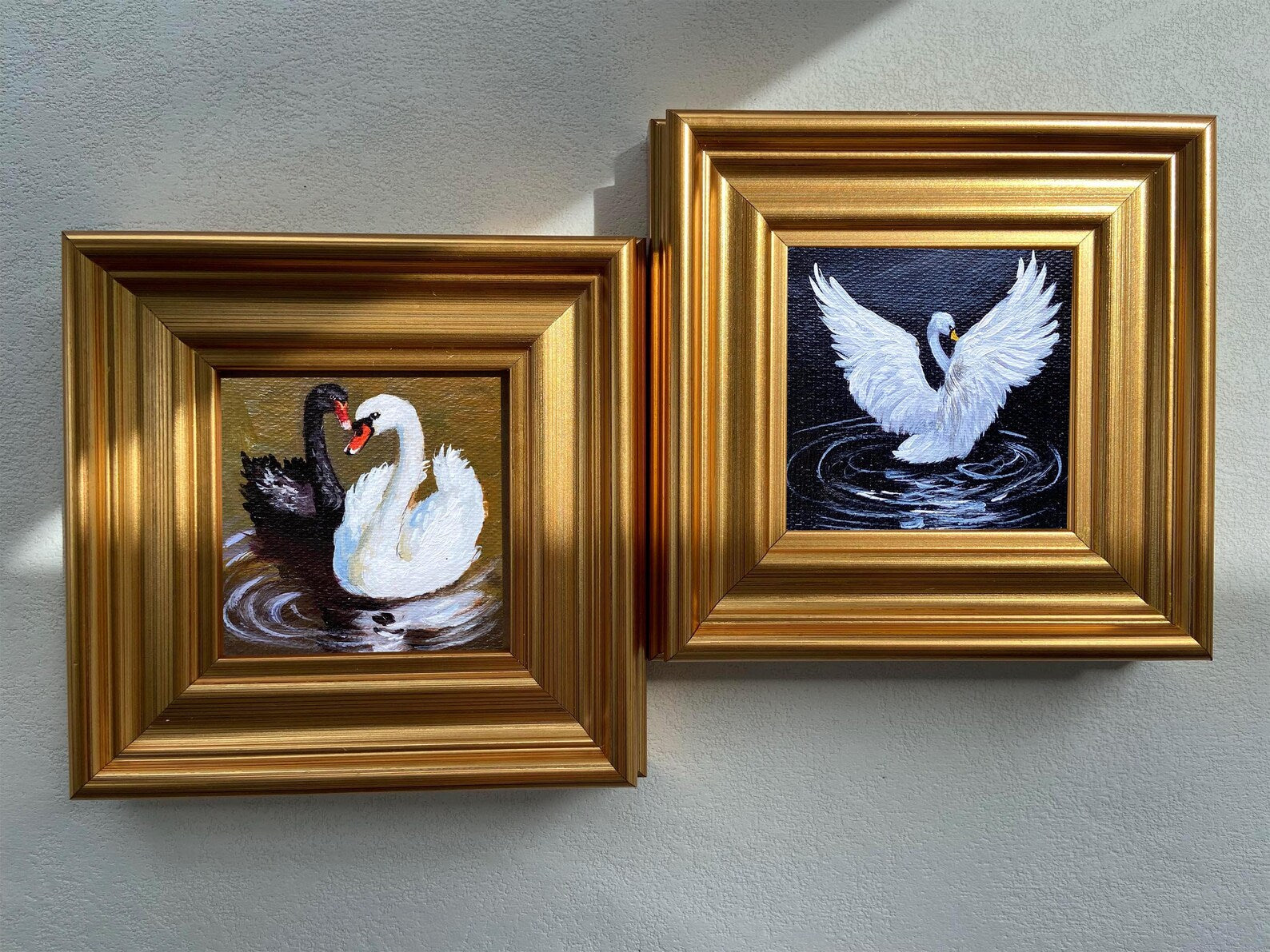 Original hand painted miniature oil painting