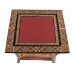 🪵 Handmade 3-in-1 Wooden Mosaic Game Table | Chess • Backgammon • Poker