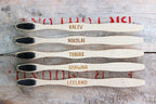 🌿 Personalized Engraved Bamboo Toothbrush – Add Your Name! 🪥