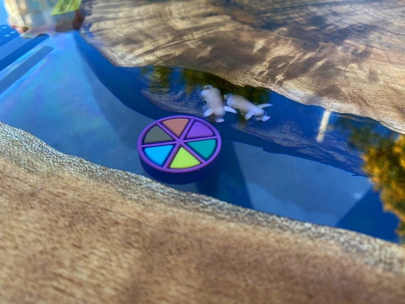 🌰 Custom Walnut & Epoxy Round Table by Arjun Handicrafts  Handmade | Customizable | One-of-a-kind