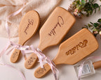 Customized Bridesmaids Name Wooden Comb – Personalized Wedding Party Gift by Arjun Handicrafts