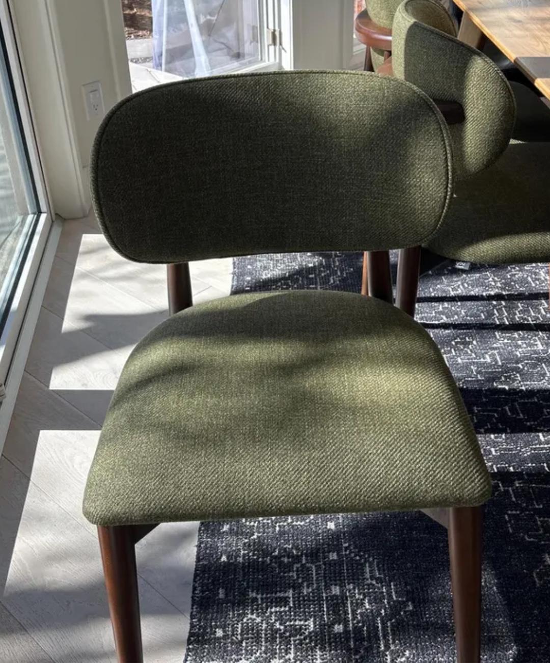 Handcrafted Wooden Dining Chair – Modern Hornbeam Wood Chair with Backrest | Custom Upholstery | Durable & Stylish Seating