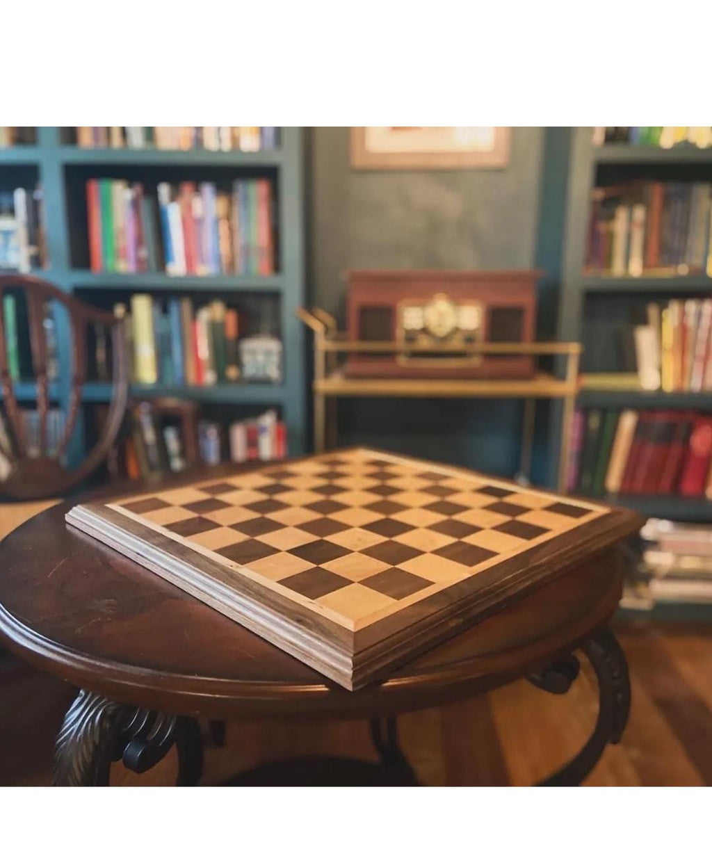 Handcrafted Maple & Walnut Chessboard – Regulation Size | Luxury Wooden Chess Set | Custom Edge Profile Options