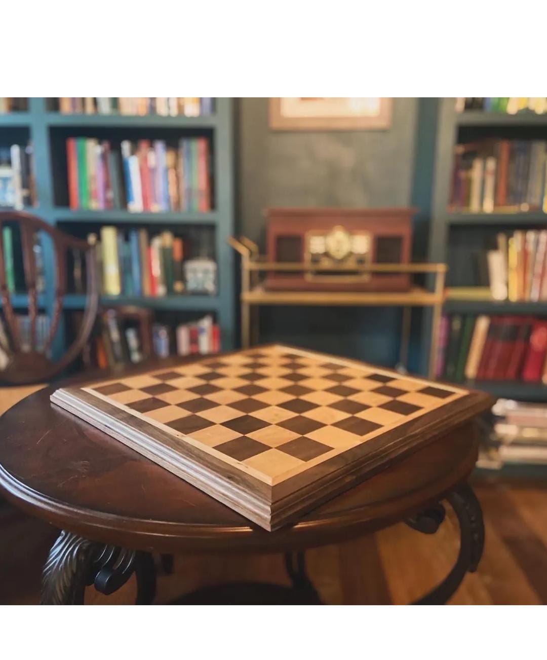 Handcrafted Maple & Walnut Chessboard – Regulation Size | Luxury Wooden Chess Set | Custom Edge Profile Options