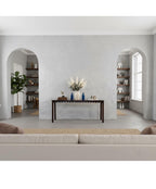 Custom for Hilary Shinn Handcrafted Reclaimed Wood Console Table – Rustic Brown Scalloped Entryway Table