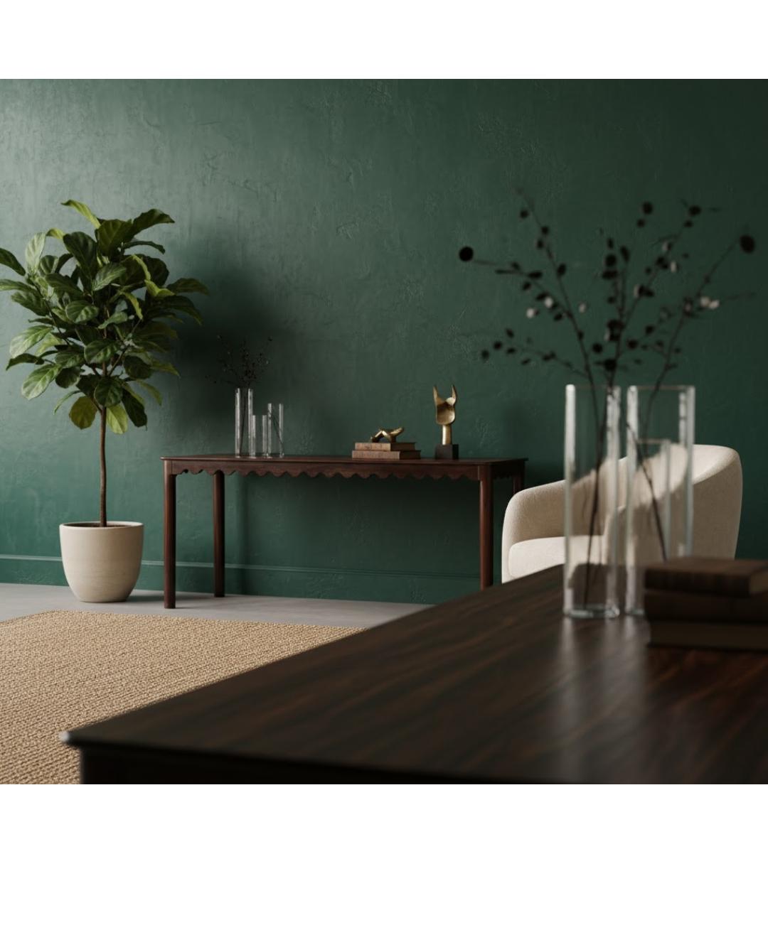 Custom for Hilary Shinn Handcrafted Reclaimed Wood Console Table – Rustic Brown Scalloped Entryway Table