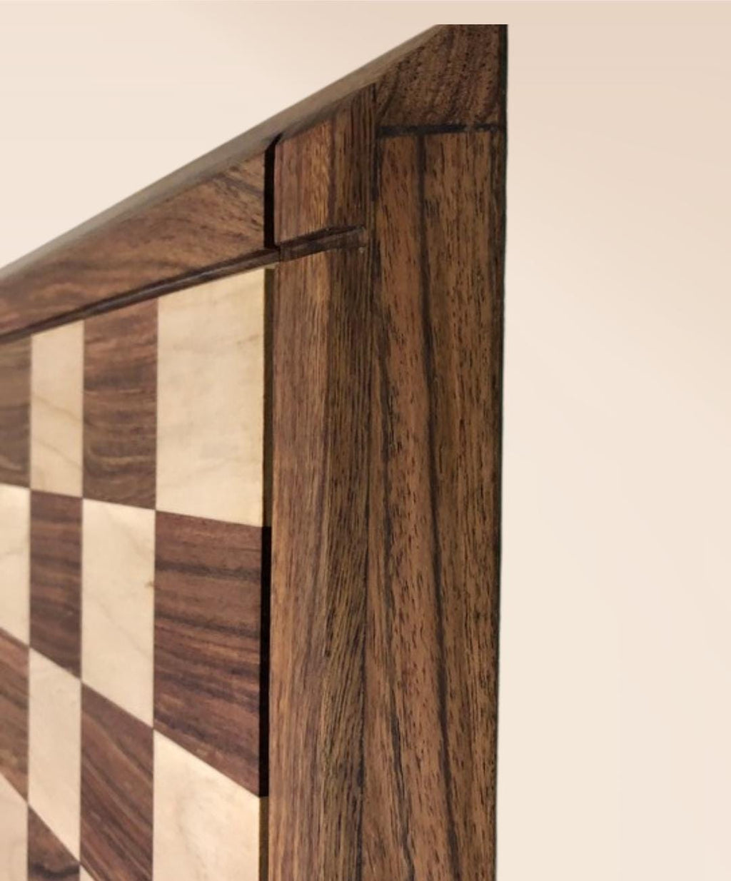 Hand-Carved Golden Rosewood Chessboard – Tournament Size, Heirloom Quality