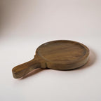 Handcrafted wooden serving board 12x12x2.2 cm