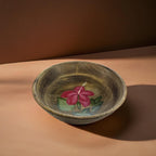 Premium Handcrafted Wooden Bowl with Hand-Painted Hibiscus Flower – Decorative & Functional