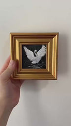 Original hand painted miniature oil painting