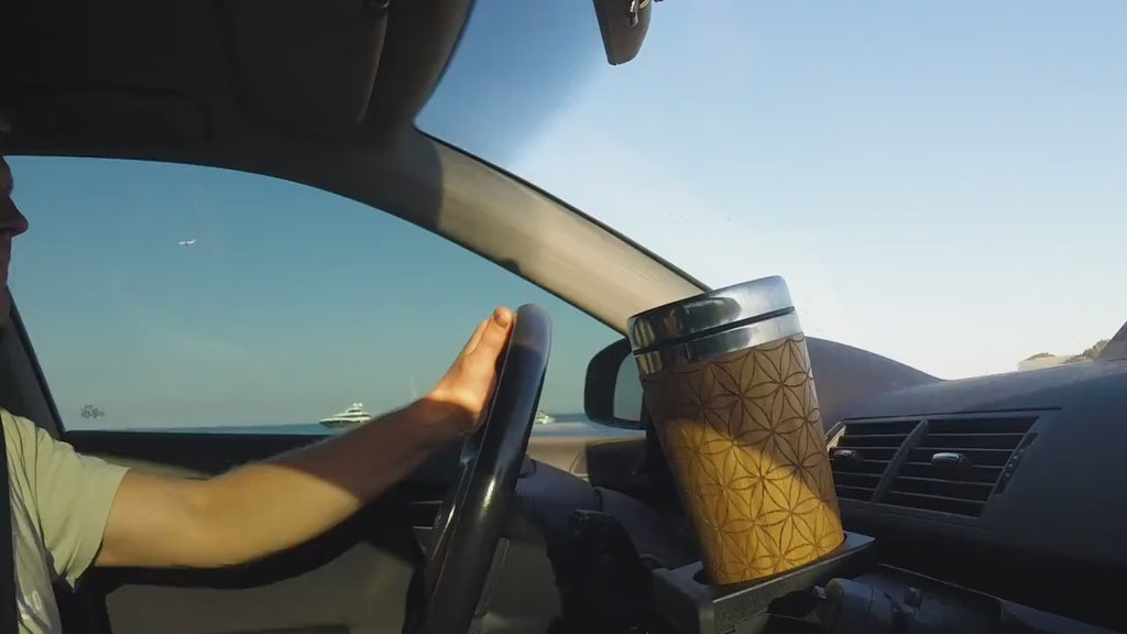 ☕ COFFEE BEANS Wooden Tumbler | Bamboo Travel Mug | Gift for Coffee Lovers